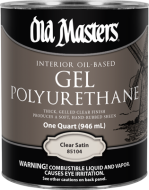 Interior Oil-Based Gel Polyurethane Clear Satin Quart